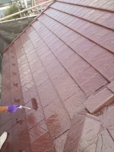 北本市　屋根上塗り2